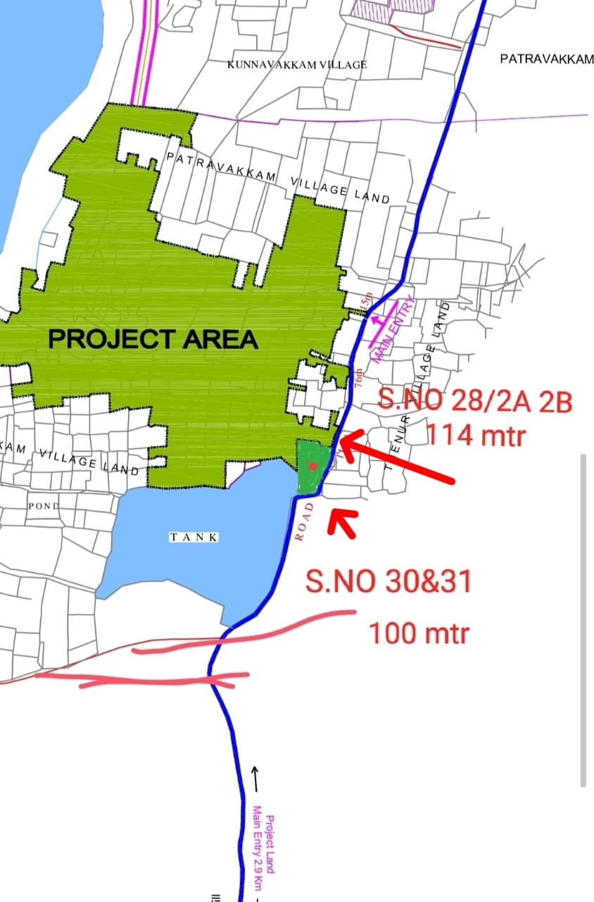 *மகேந்திரா சிட்டி* அருகில்   *பட்ரவாக்கத்தில்*    *210 ஏக்கர்*    